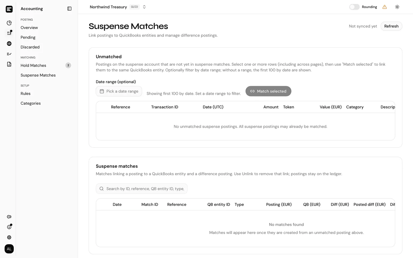 Suspense matches